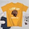 Unisex I Love My Chocolate Lab Brown Labrador Retriever Pet Gift Tshirt Tees Oneck T Shirts WoUnisex Boys 100 Cotton TShirt Unisex