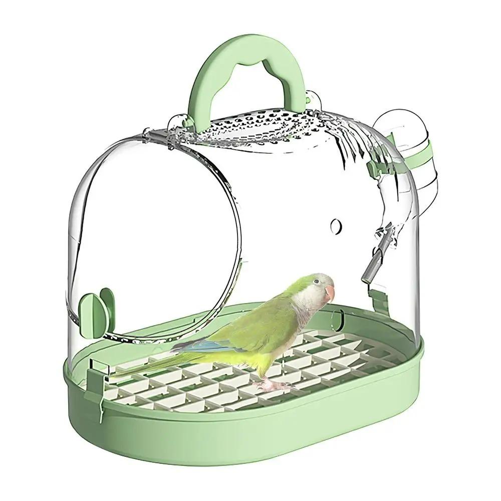 Breathable Bird Carrier Escape-Proof Buckle Parrots Carrying Case Bird Transport Cage  Small Bird
