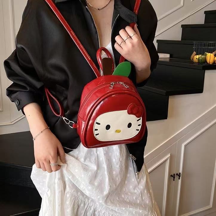 Sweet Red Adorable Design Mini Backpack For Kid Use Daily