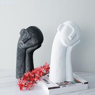 Resin Ornaments Crooked Head Sleeping Figures Decoration Character Sculpture Home Decor Crafts Furnishings Decorative Figurines
