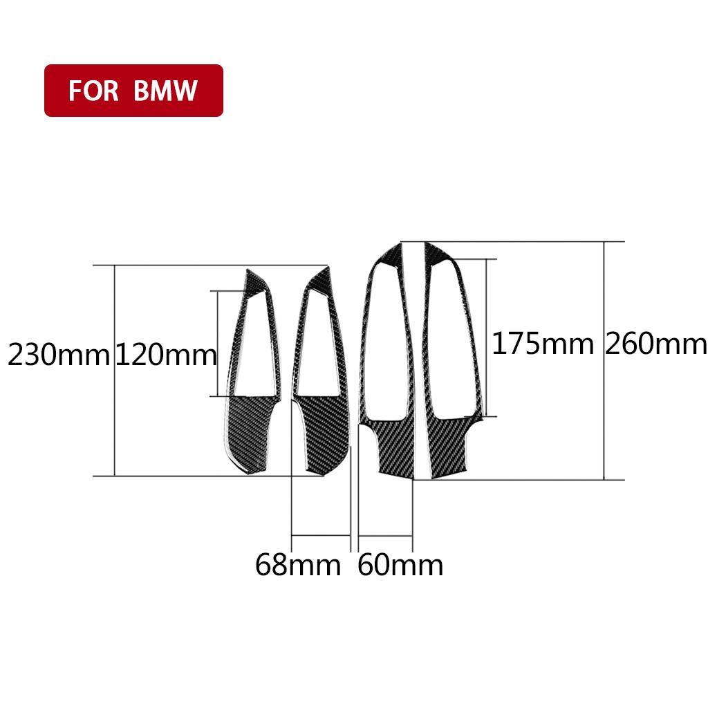 4PCS Carbon Fiber Car Window Switch Panel Cover Stickers Decoration Accessories For BMW 3 Series G20 G28 325li 330d 335