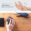 Sanwa Direct GRAVI Wireless Bluetooth Trackball Index Finger iOS 5 Buttons 3 Cursor Speed Settings 400-MAWBTTB138 Mouse, Type, Quiet, Compatible,