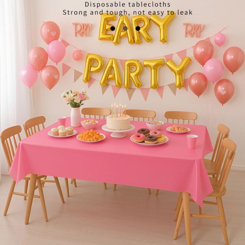 1/5/10pcs Waterproof Oil-resistant Disposable Tablecloth for Outdoor Picnics Family Dinners and Birthday Parties Table Cloth