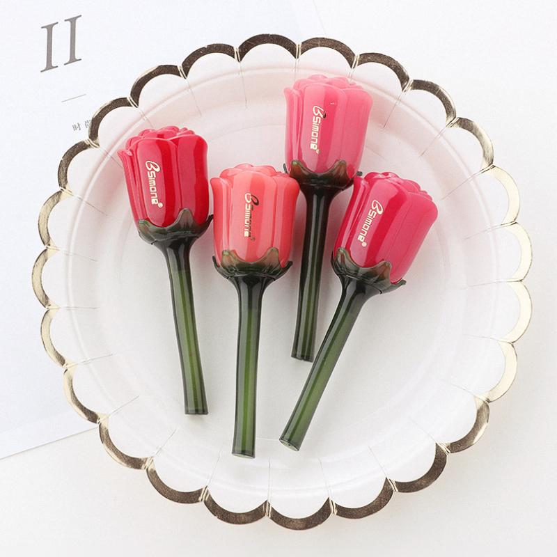 Rose Lip Gloss, Lipstick, Matte Finish, Moisturizing, Non Stick To Cup Lip Gloss