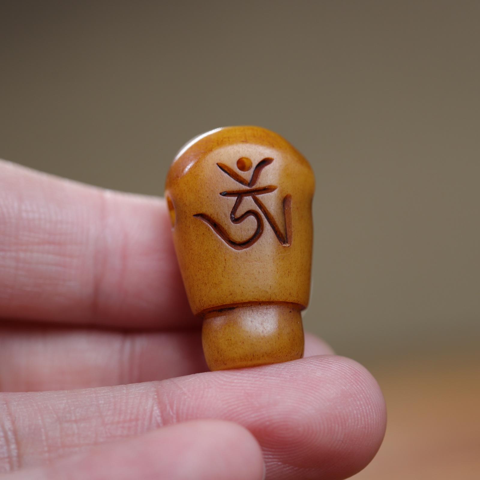 Тибетская кость яка Шестислоговая мантра Вставные бусины Вэньвань для DIY-аксессуаров