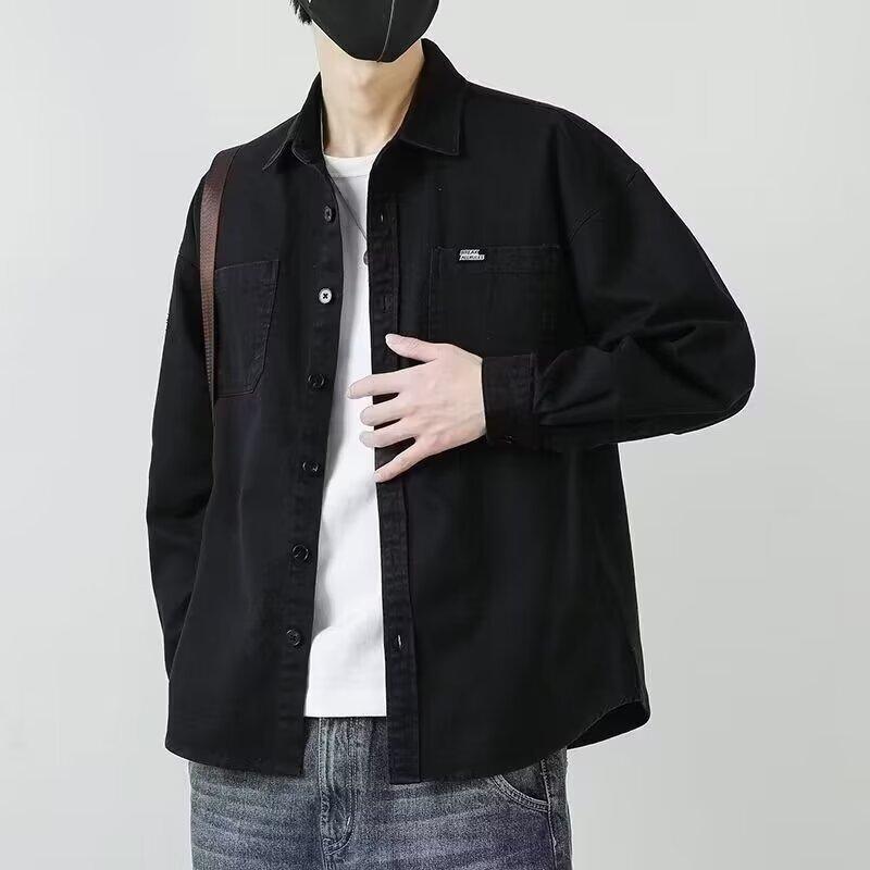 

Весна и осень Rascal Handsome Coat Men s Ins High Street Trendy Brand Harajuku Style Korean Edition Trendy Loose Jacket M