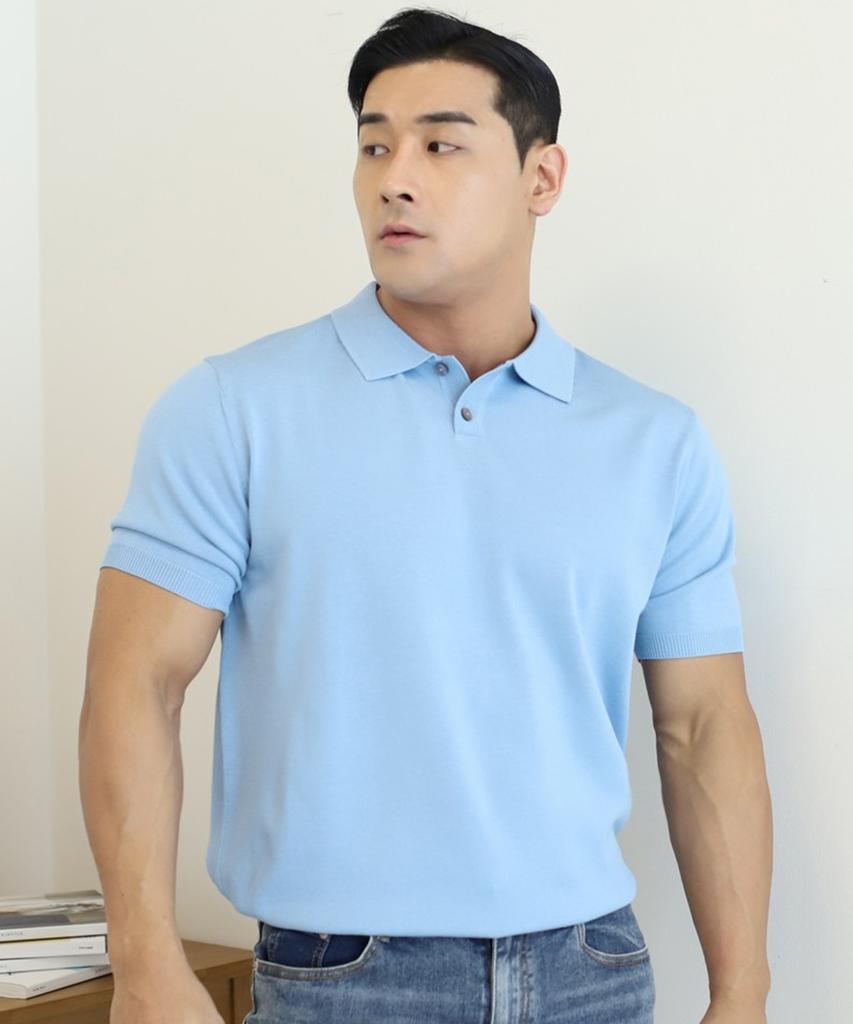 BOASTFIT Ice Collared Short Sleeve Knit