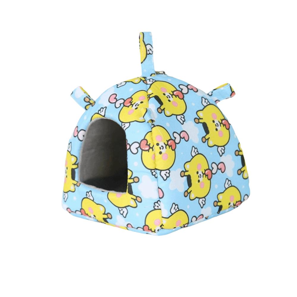 Print Design Parrot Hanging Hammock Cartoon Hamster Cage Nest Sleeping Bed Cave  for Pet Cage