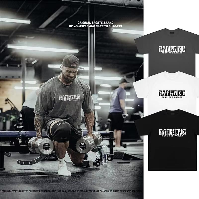 Summer Gym Cotton Men's T-shirt Thavage Muscular Men CBUM Short Sleeves Fitness Sports Shirt Women Tee Workout Jogging Pure Tops