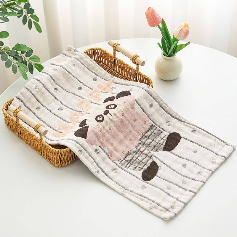 New Style Three-Layer Gauze Cotton Towel for Children - Absorbent Large Towel for Kindergarten Use