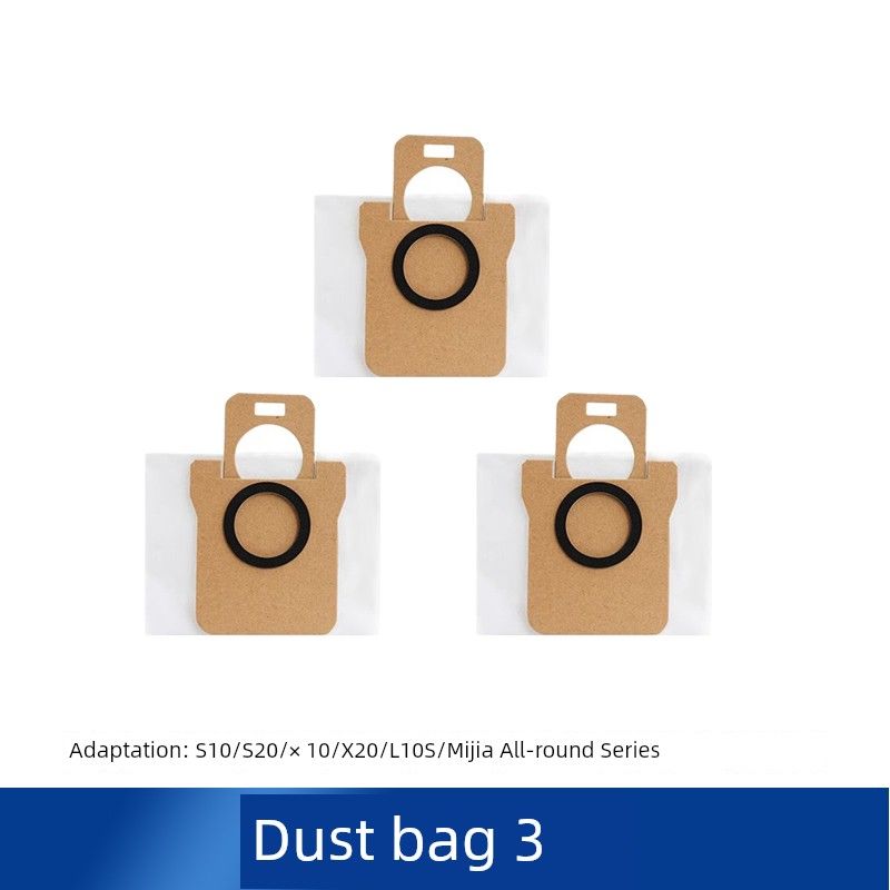 

With All-round Sweeping Robot Accessories S10/S20/X10/X20 Dust Collection Bag Dust Garbage Bag Consumables 3 Dust Bags (Value Trial Pack)