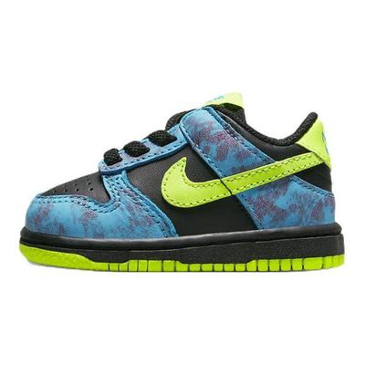 Dunk Low SE TD Dans Et Bebek Spor Ayakkabıları Çok Renkli Siyah Baltık Mavisi DV1697-900