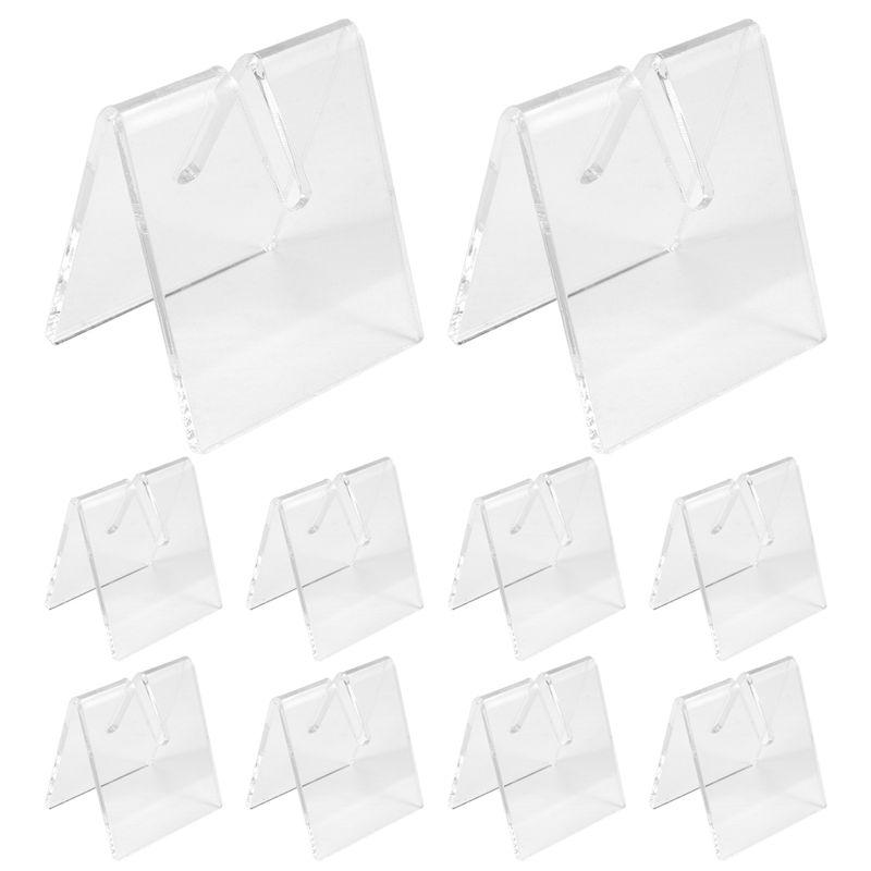 A84E-10PCS Clear Acrylic Knife Blade Display Stand Holders Folding Knife Display Stand Holder Pocket Knives Showcase Rack