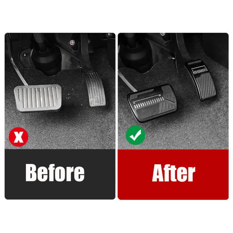 For BYD Song Pro  2024 Accessories Aluminum Alloy Anti-Slip Pedal Pads Stickers for Accelerator & Brake Foot Rest