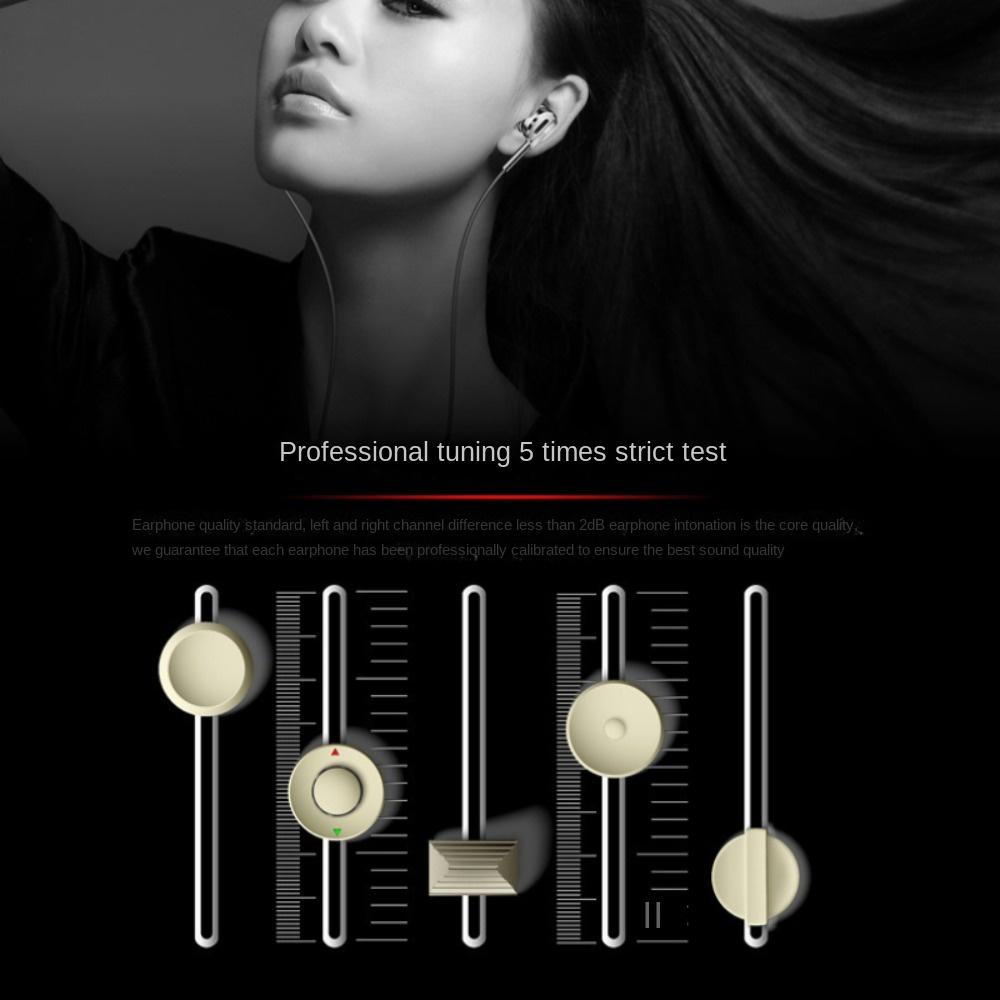 QKZ DM9 Metal Mobile Phone Headset Super Beautiful Sound Effect Heavy Bass Headset