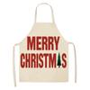 Linen Merry Christmas Apron Christmas Decorations for Home Kitchen Accessories 2025 Christmas Natal Navidad 2025 New Year Gifts