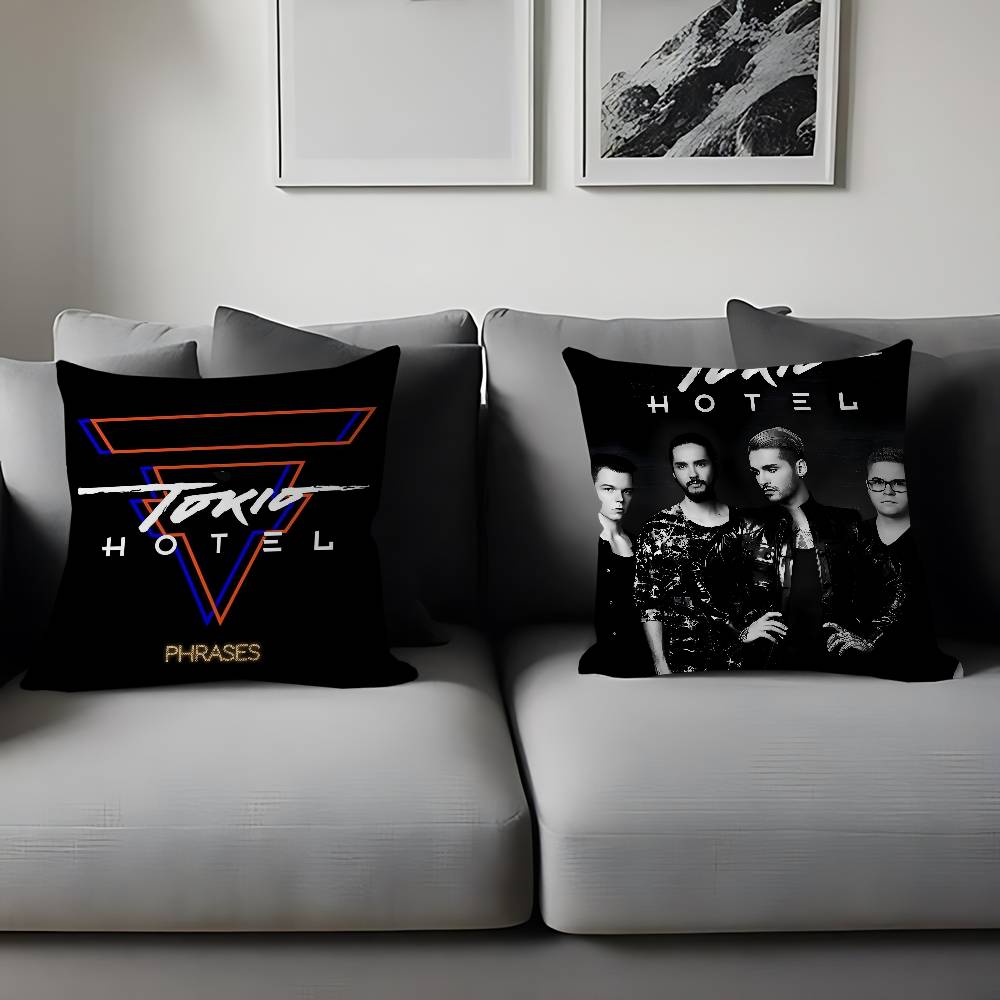 Tokio Hotel 45*45cm Cushion Cover Pillow Cover Decor Pillowcase Home Pillowcase For Couch Pillow