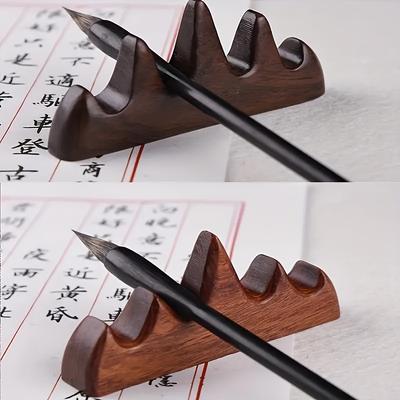 Chinese Brush Pen Holder Calligraphy - Elegant Atmosphere Practical Desk Organizer for Artists and Calligraphers