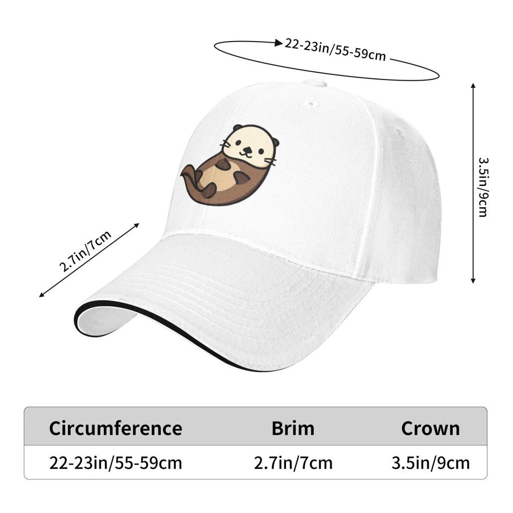 Otter Baseball Caps Snapback Fashion Baseball Hats Breathable Casual Casquette Outdoor Unisex