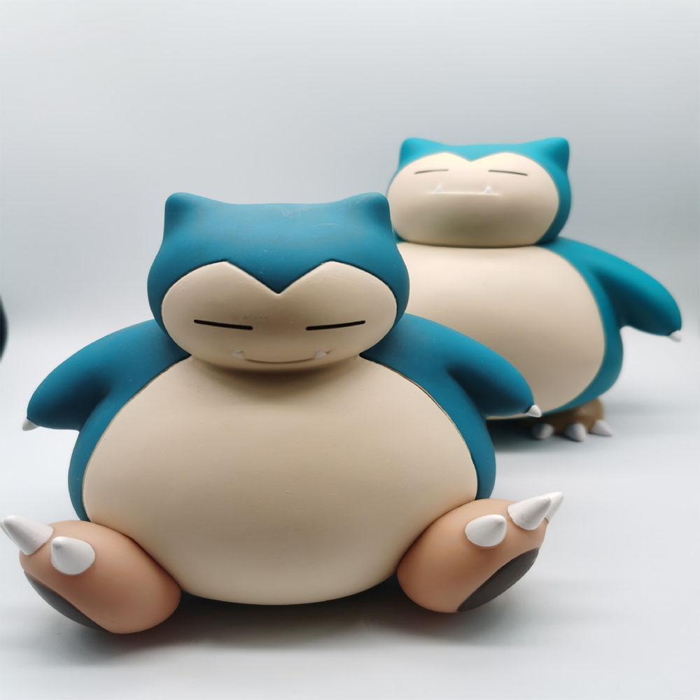 Anime Figure Snorlax Money box Figure Model Toy Doll For Kid Birthday Gift