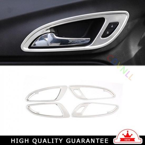Inner Door Handle Cover Trim 4PC For Chevrolet Equinox 2018- Silver Titanium