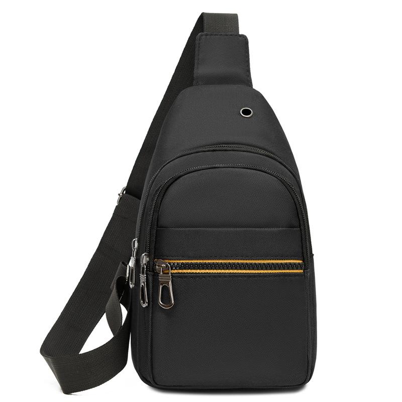 Men's breast bag Commuter shoulder messenger bag Large capacity casual backpack Small satchel Multifunctional messenger bag Chest