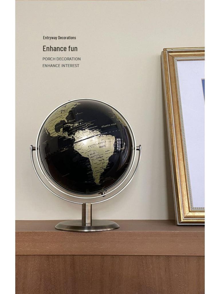 Light Luxury Globe Ornament for Office & Living Room Decor