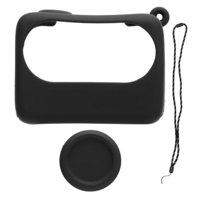 Funda de silicona para cámara GO 3S, funda de carga, tapa de lente y cordón para colgar.