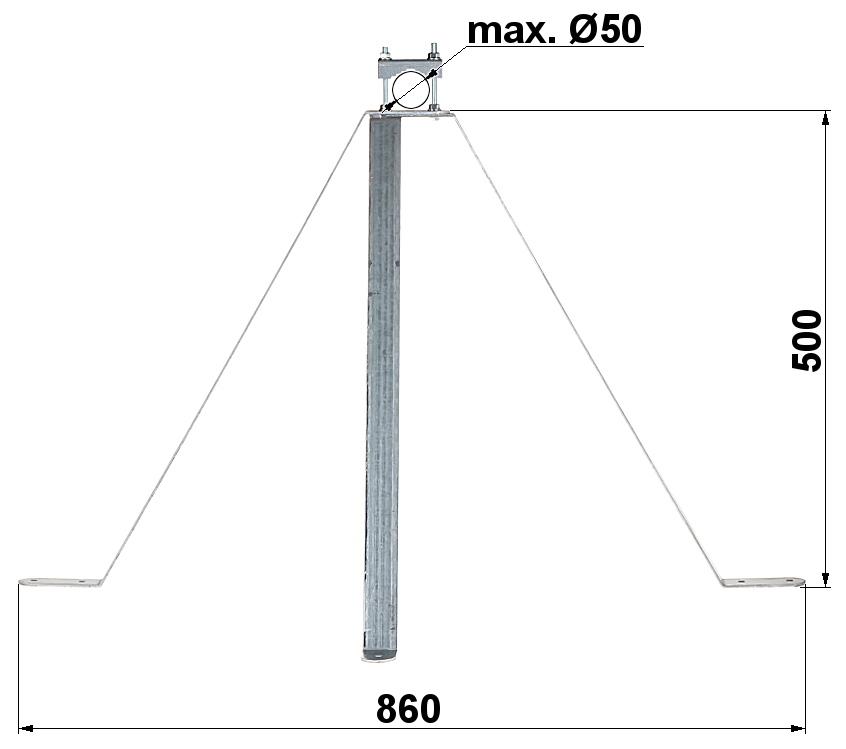 Omp-50W50 Wall Clamp