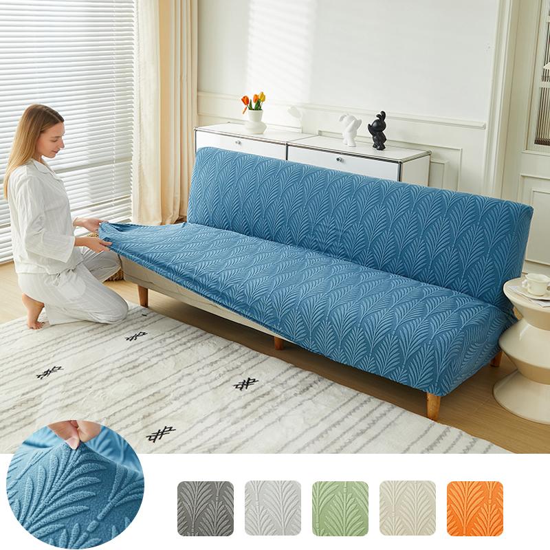 Copridivano letto jacquard all-inclusive, copridivano futon elasticizzato, protezione per divano per bambini, animali domestici, facile da lavare