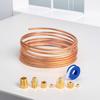 72 Inch Copper Line Tubing Install Kit W/Fittings 1/8 Diameter Copper Mechanical Oil Pressure Gauge Tubing Kit