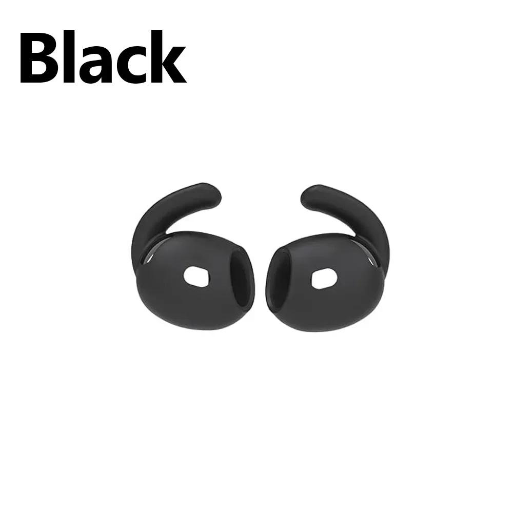 

For AirPods Pro 3 Anti Lost Sports Ear Hook Soft Silicone Eartips Cover Caps For Apple AirPods Pro 3 Gen Anti-slip Earhooks 1Pair чёрный