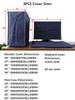 3 in 1 Oxford Desktop Computer Dust Cover Suit Waterproof 19-29 Inch Keyboard Host LCD Screen Protective Cover Household Durable