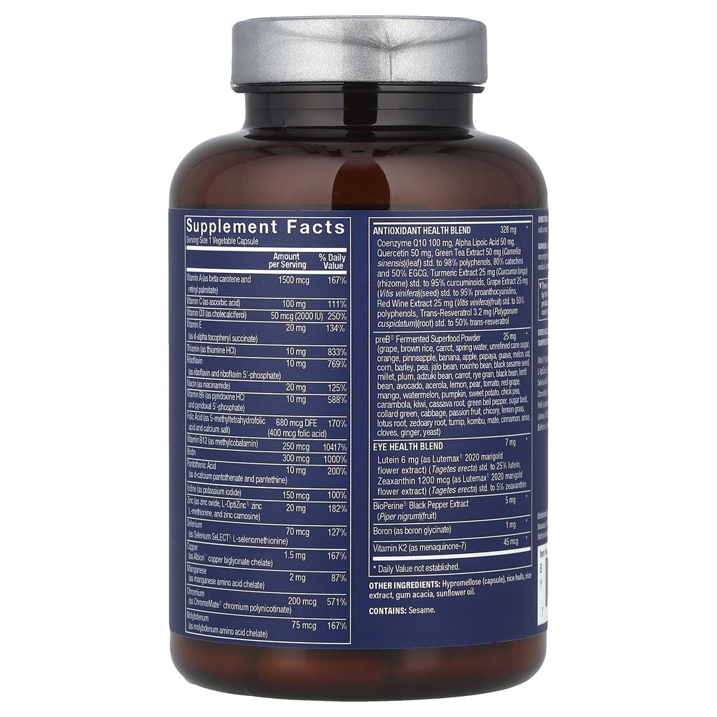 Vthrive Bioactive Men's 50+ One Daily Multi, 60 Veggie Capsules