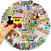 56 Cartoon Train Graffiti Stickers Guitar Notebook Suitcase DIY Waterproof Stickers