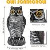 Owl Bird Deterrent Garden Plastic Owls Waterproof Sunscreen Owl to Scare Pest Control for Birds Decor for Outdoor Garden Patio