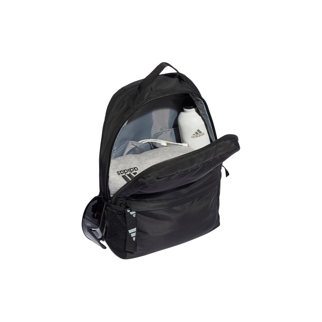 Adidas Logo Multi-Pocket Recycled Polyester Shoulder Tote Bag Women Bags Black Linen-Green IP2253