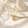 Women's Versatile Zircon Heart Pendant Necklace in Titanium Steel