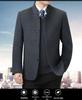 Men's Luxury Double-Faced Wool Coat - Stand Collar Casual Design, Plus Size, Winter Fashion