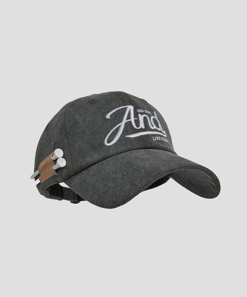 AND GOLF Pigment Ball Cap Dark Gray