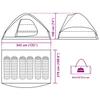 Dome Family Tent for 6 Persons Camouflage Pattern Waterproof