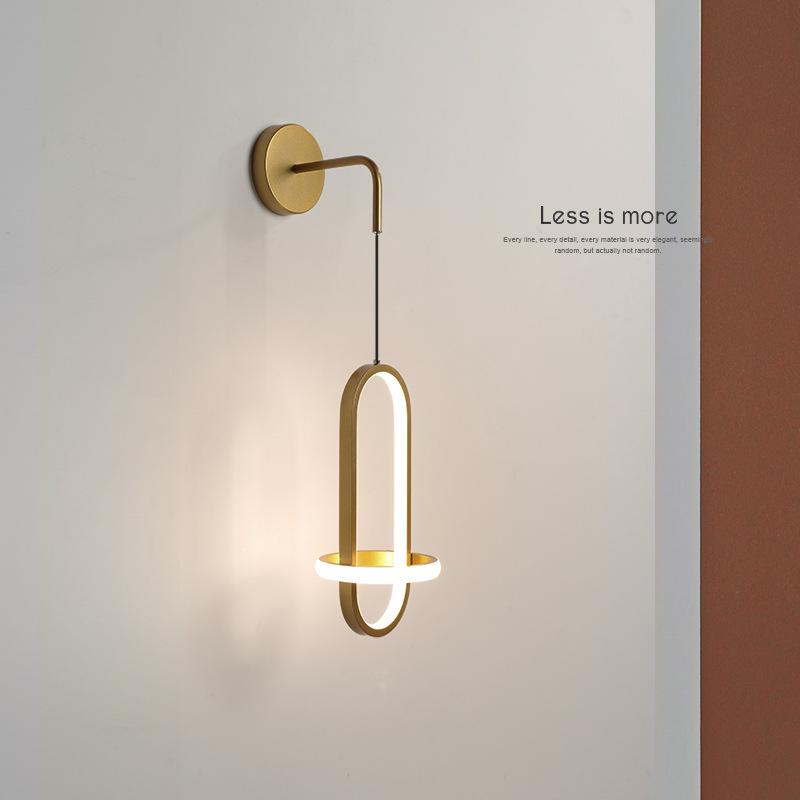 Creative Net Red Led Bedroom Wall Lamp Decoration Master Bedroom Nordic Designer Background Wall Light Luxury Bedside Lamp