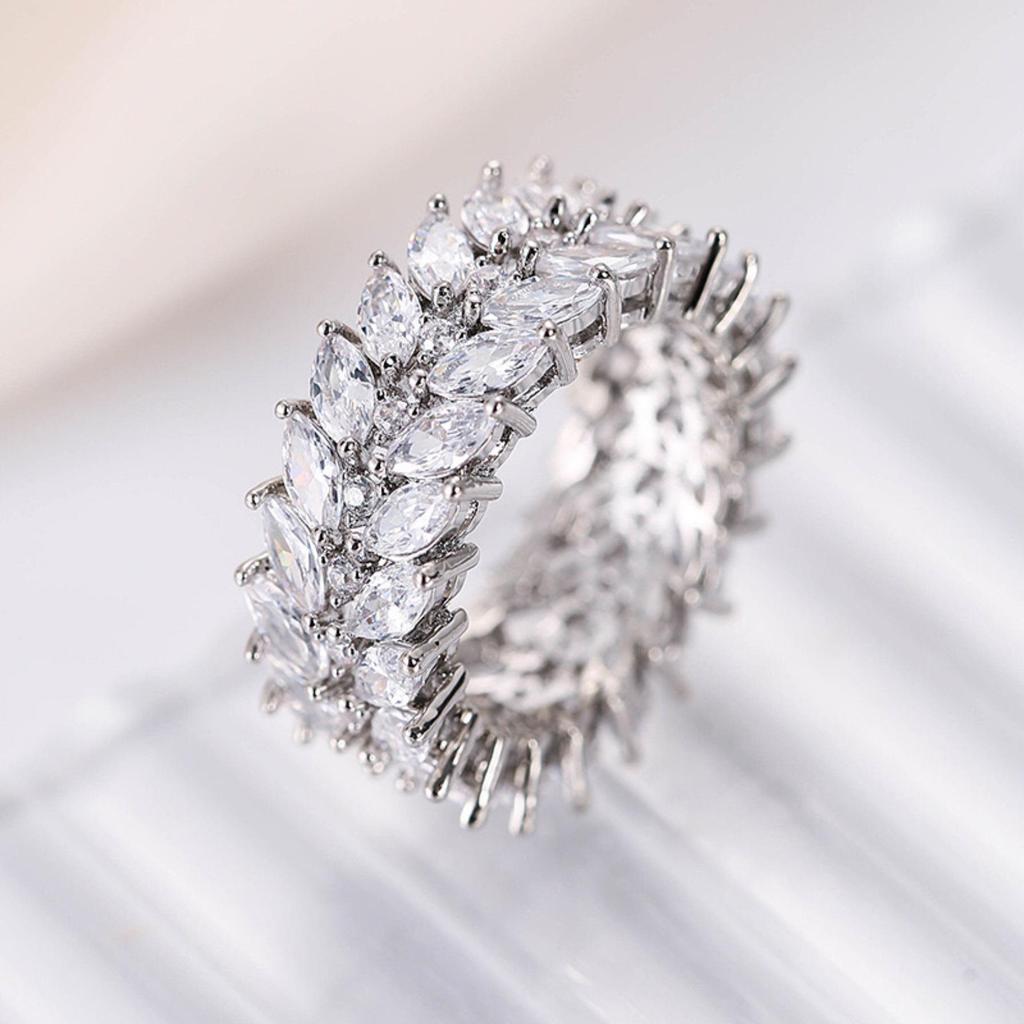 Luxury Willow Leaf Non-Fading Ring - Cold Style R7035