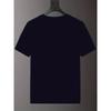 European Size Plus Size Print Men'S Summer Casual T-Shirt Featuring a Letter Design, Round Neck, Short Sleeves, Slight Stretch, Knitted Fabric