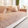 Winter Luxury Sofa Cover for Living Room Non-Slip White Thick Sofa Cushion Mat Simple Style Plush Sofa Towel Home Couch Decor
