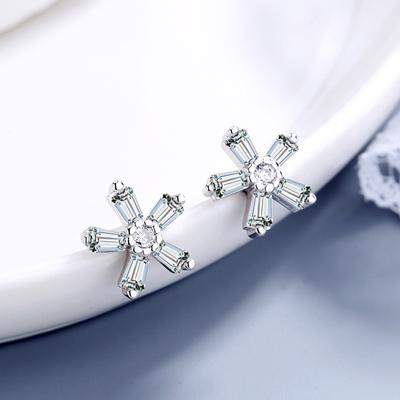 Flower Earrings Women's Korean-Style Fresh S925 Sterling Silver Earrings Simple All-Match SUNFLOWER Earrings