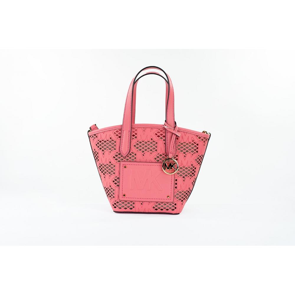 

Michael Kors Kimber Маленькая кожаная сумка 2 в 1 с молнией и розой, маленькая женская сумка-кошелек, мульти