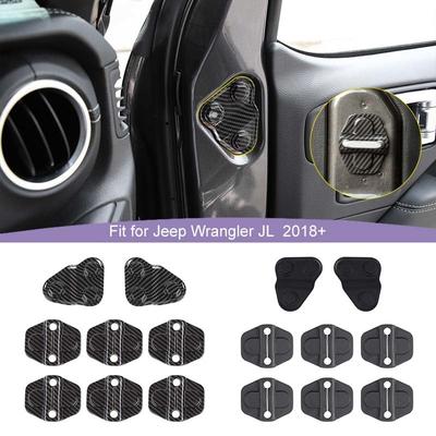 Automobilio priekinių durelių varžto apsauginis dangtelis Spynos sagties dangtelis skirtas Jeep Wrangler JL 2018 Up vidaus priedai