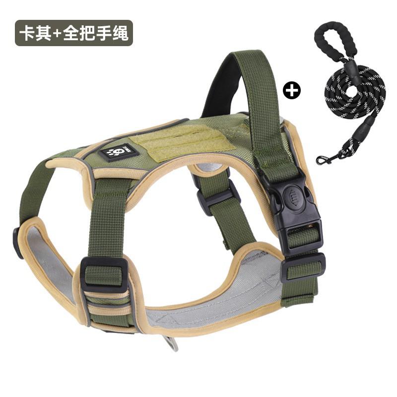 Adjustable Dog Harness Vest With Leash Medium To Large Breeds Golden Retriever Labrador Outdoor Walking Comfort Fit