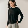Lekasha Women's Slim Fit 100% Cashmere Semi-High Neck Top